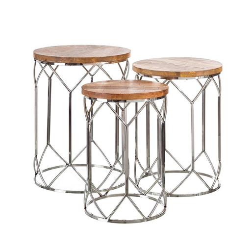 Silver Side Table resmi