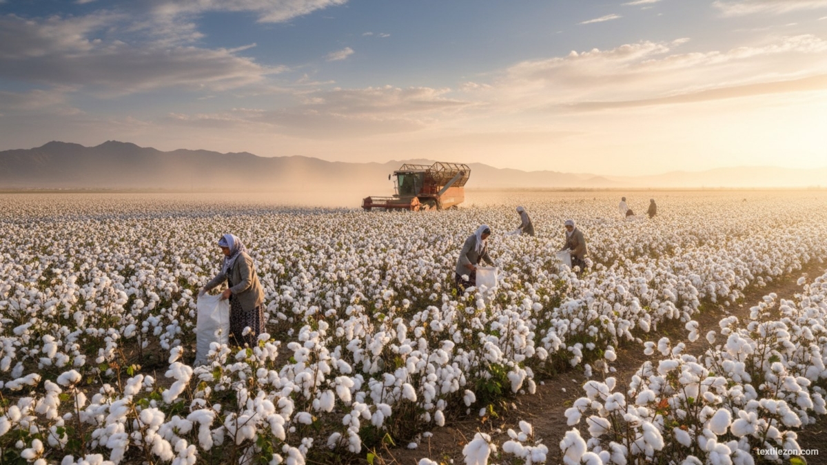 Turkmenistan Cotton Harvest Tops 1.05 Million Tons