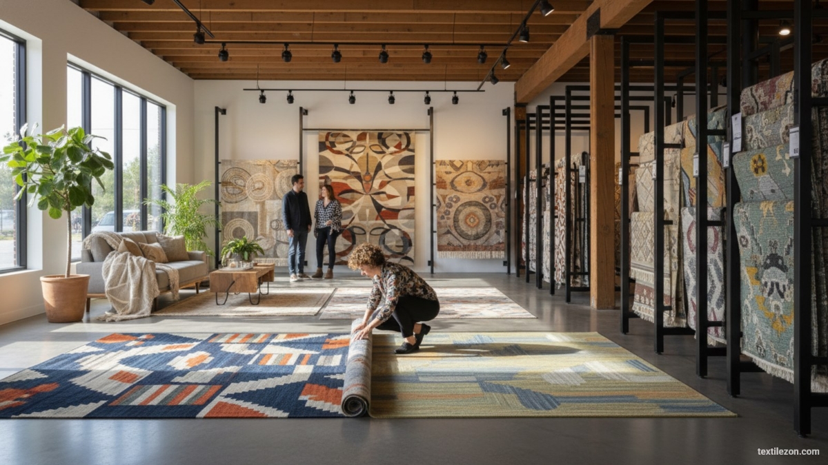 New rugs from Society 6 and RugsUSA have patterns that pop