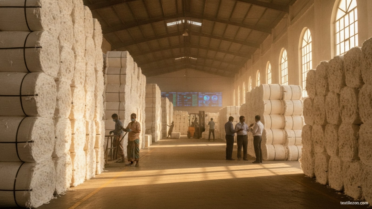 India Cotton Imports Lift Stocks 42% in 2026-27